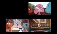 The Amazing World of Gumball Sparta Remix Quadparison