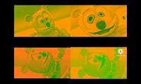 Gummy Bear Song HD (Four Orange & Green Versions at Once)