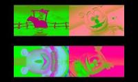 Gummy Bear Song HD (Four Pink & Green Versions at Once)