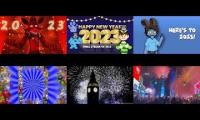 NEW YEARS 2023 COUNTDOWN COMPARISON