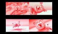 Gummy Bear Song HD (Four Red & White Versions at Once)