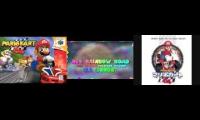 N64 Rainbow Road Mashup (ALL OFFICIAL VERSIONS!!!) + Final lap With MK64 Credits & Club Circuit