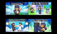 The First Four Aphmau Wendnesday Addams Videos Played At Once