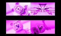 Gummy Bear Song HD (Four Purple Backwards Versions at Once)