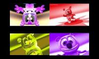 Gummy Bear Song HD (Four The Same Deep Voice Versions at Once)