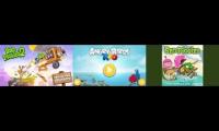 Angry birds 1 and rio and bad piggies 1 2 song playing at the same time