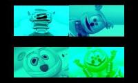 Gummy Bear Song HD (Four Turquoise Versions at Once)