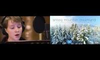 Thumbnail of Snowy mountains with nordic background music