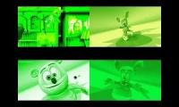 Gummy Bear Song HD (Four Green & Backwards Versions at Once)