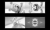 Gummy Bear Song HD (Four Black & White & Chipmunk Voice Versions at Once)