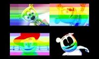Gummy Bear Song HD (Four Rainbow Versions at Once)
