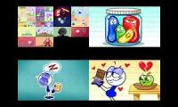 All Pencilmation Seasons 33-34 playing at once.