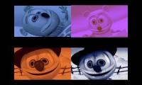 Gummy Bear Song HD (Four Slow & Fisheye Versions at Once)