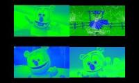 Gummy Bear Song HD (Four Green & Blue Versions at Once) (My Version)