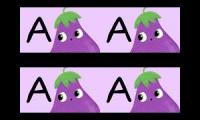 Up to faster 16 parison to VEGETABLE ALPHABET