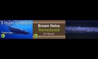 Thumbnail of whale noises, brown noise, ocean waves