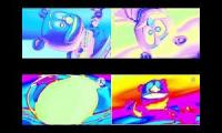 Gummy Bear Song HD (Four Trippy Rainbow & Negative Versions at Once)