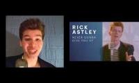 Never gonna give up mashup video