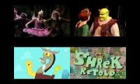 Once upon a time, in a far away swamp, there lived an ogre named Shrek (Mike Myers)