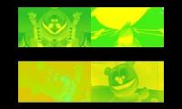 Gummy Bear Song HD (Four Green & Yellow Versions at Once) (Fixed)