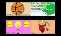 BFDI Auditions Quadparison By (Firey Mations/Updated)