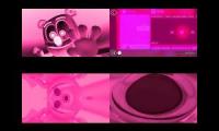 Gummy Bear Song HD (Four Pink & Backwards Versions at Once)