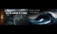 Thumbnail of approaching hurricane by airship