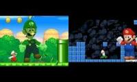 Thumbnail of New Super Mario Bros Mario vs Luigi local player mode 2 players