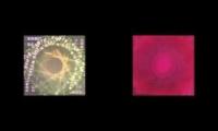 Thumbnail of two albums with all of their tracks playing at once to destroy your ears