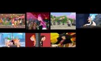 Popular Phineas and Ferb songs played all at once