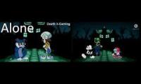 Alone but Beta Luigi, Suicide Mouse, Depressive Tom and Sad Squidward sing it