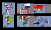 geografic evolution map of world