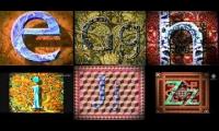 All gregorian chant letter segments played at (E-Z)