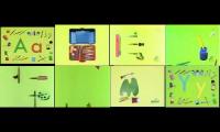 All pencilbox/school supplies letter segments played at (A-Y)