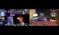 FNF: Unlikely Rivals but its Toby and Sans vs Scott and Freddy