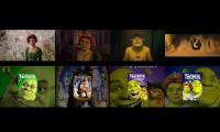 Shrek (2001) + Shrek 2 (2004) + Shrek the Third (2007) + Shrek Forever After (2010)