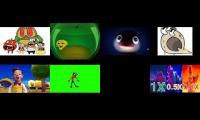 Characters screaming played same time 8 videos