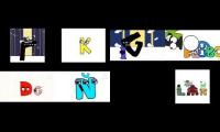 All characters alphabet lore transformation all letters played same time 8 videos