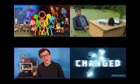 Four 2 hour videos playing at the same time