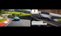 Thumbnail of Tesla Model S Plaid vs Porsche Taycan Nürburgring Nordschleife