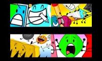 4 BFDI Episodes Played At The Same Time