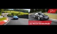 Thumbnail of Tesla Model S Plaid Track vs Porsche Panamera Turbo S on Nordschleife