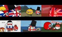 COUNTRYBALLS. Приключения Великобритании. 6 видео в одном экране.