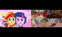 Rainbooms And Snot Rod Defeat The Dazzlings And Professor Z