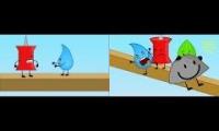 BFDI Episode 1 - Alternate Ending Version Comparison