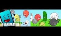 Inanimate Insanity 1 to the style of BFDI vs time travel to the style of BFDI