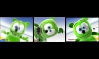 Normal vs High vs Low Gummy Bear Song Long English in Slow