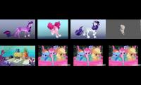 Thumbnail of MLP Walking Cycles + G5 Mane 6: MLP: FiM + Shrek and SpongeBob + Applejack Rainbow Dash and Pinkie