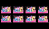 Thumbnail of Applejack Rainbow Dash and Pinkie Pie bop their muzzles to What is Love through the Everfree Forest