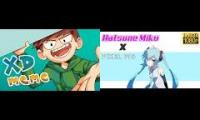 2 Pixel Pig Cover XD Meme Eddsworld Vs Miku